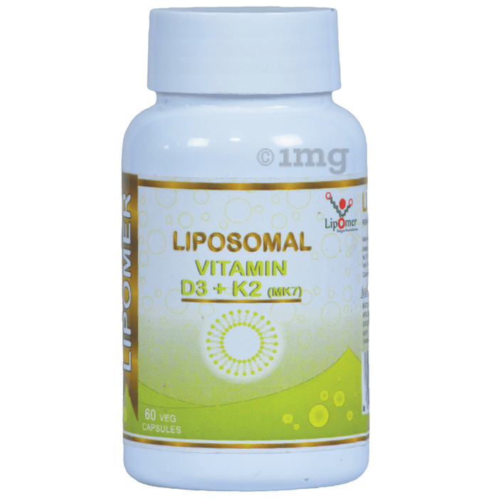 Lipomer Liposomal Vitamin D3 +K2 Vegetarian Capsule