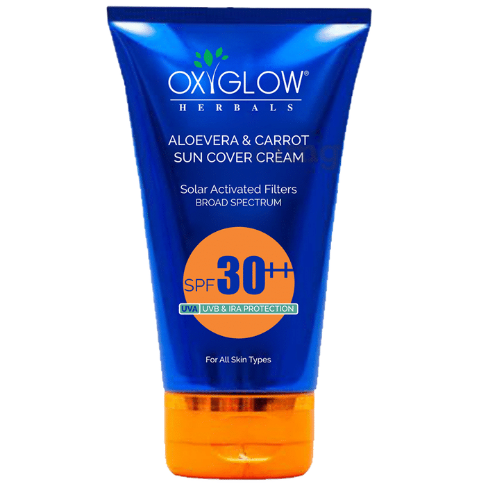 Oxyglow Herbals Sun Cover Cream Aloevera & Carrot SPF 30++