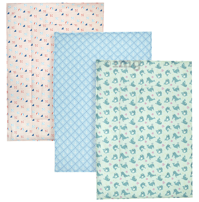 Tidy Sleep Nappy Changing Mat Fish, Arrow, Ball Print