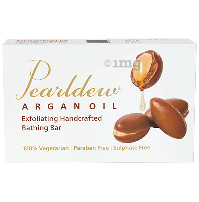 Pearldew Argan Oil Exfoliating Natural Handcrafted Bathing Bar