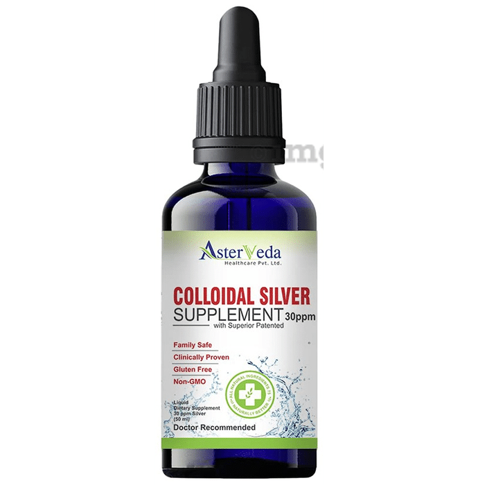 Asterveda Colloidal Silver Supplement 30ppm