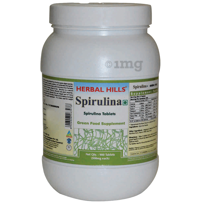 Herbal Hills Spirulina 500mg Tablet Value Pack
