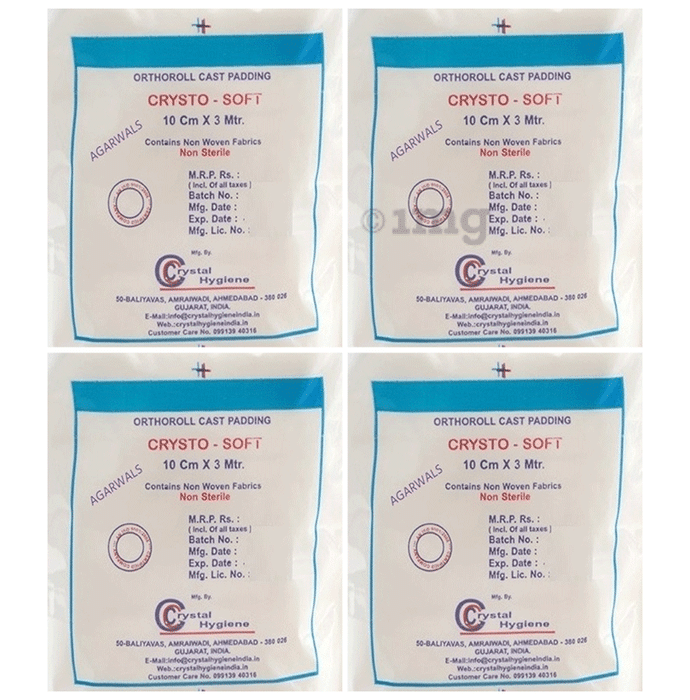 Agarwals Crysto Soft Orthoroll Cast Padding 10cm x 3m