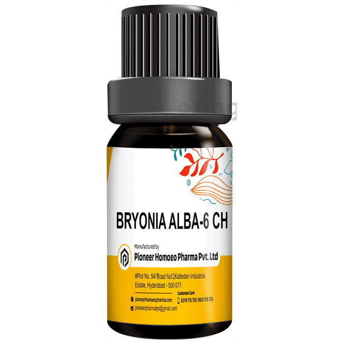 Pioneer Pharma Bryonia Alba Globules Pellet Multidose Pills 6 CH