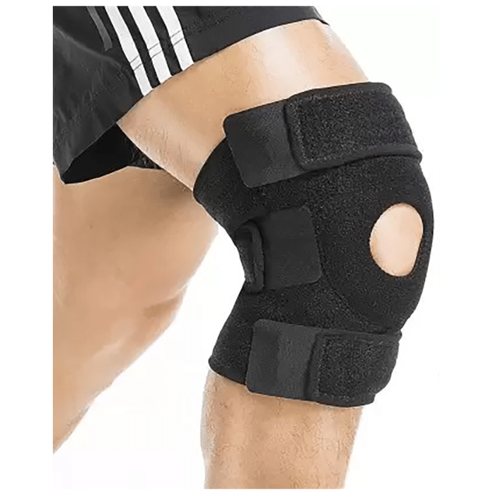 Fidelis Healthcare Knee Support with Hinged Medium Black