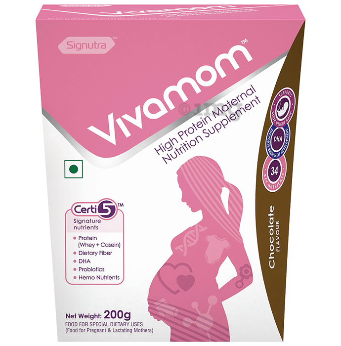 Vivamom High Protein Maternal Supplement | Flavour Chocolate Powder
