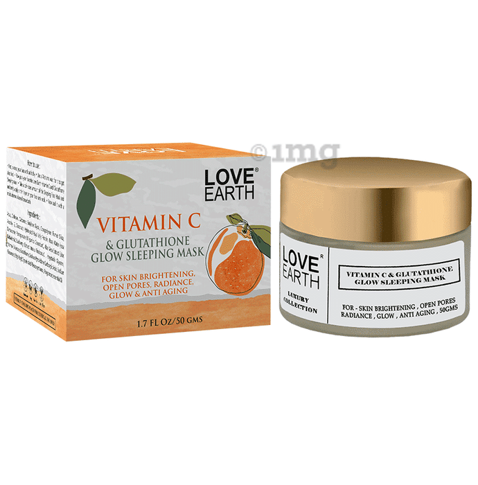 Love Earth Vitamin C & Glutathione Glow Sleeping Mask Buy jar of 50.0