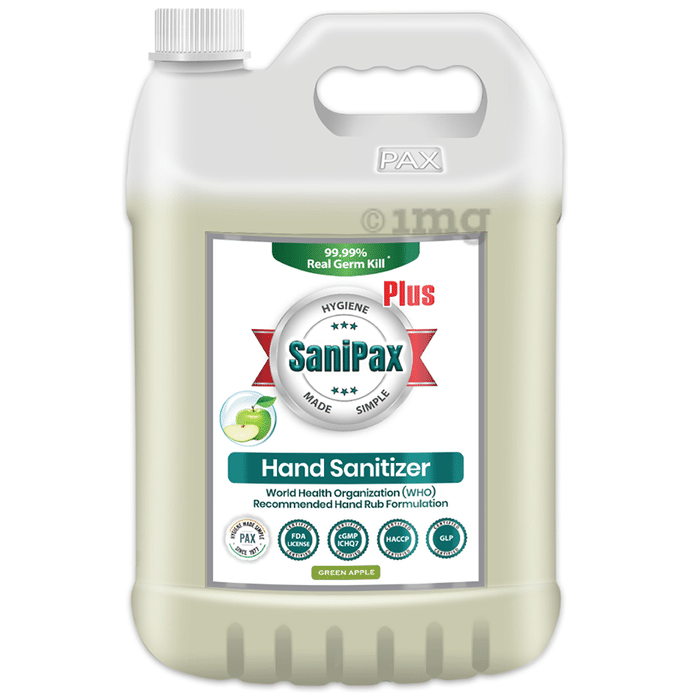 SaniPax Plus Hand Sanitizer Green Apple