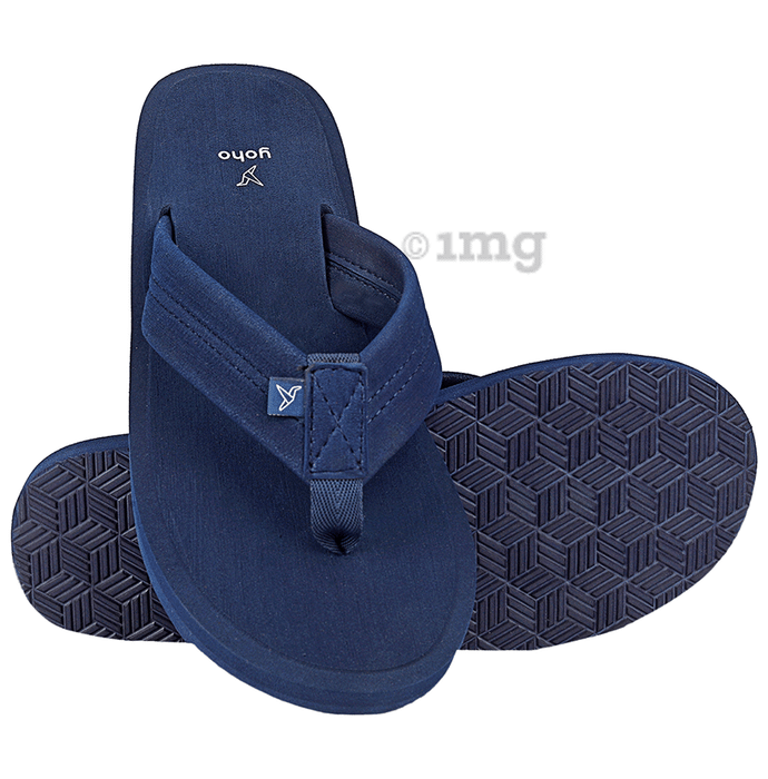 Yoho Lifestyle Ortho Soft Comfortable and Stylish Flip Flop Slippers for Women Mystery Blue 6