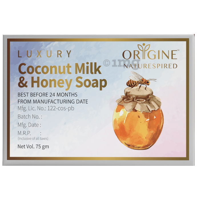 Origine Naturespired Luxury Soap (75gm Each) Coconut Milk & Honey