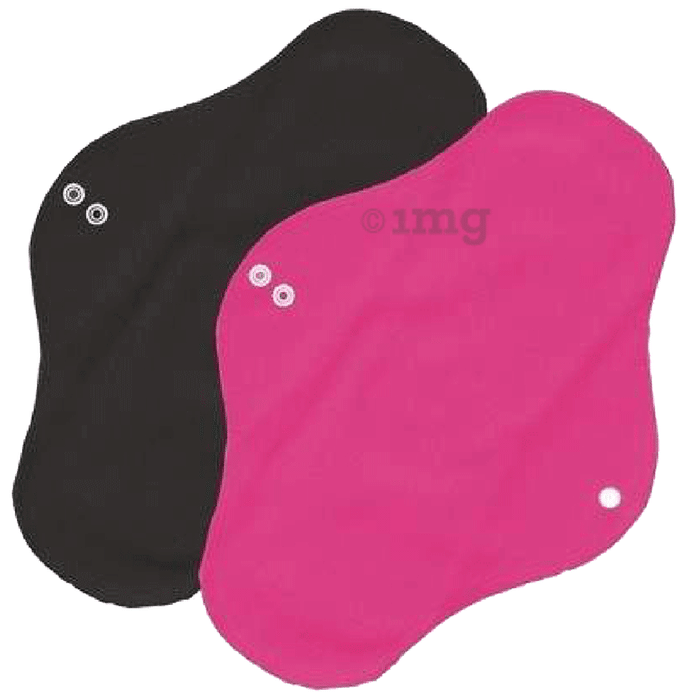 Safepad Trial Pack Reusable Sanitary Pad Black & Pink