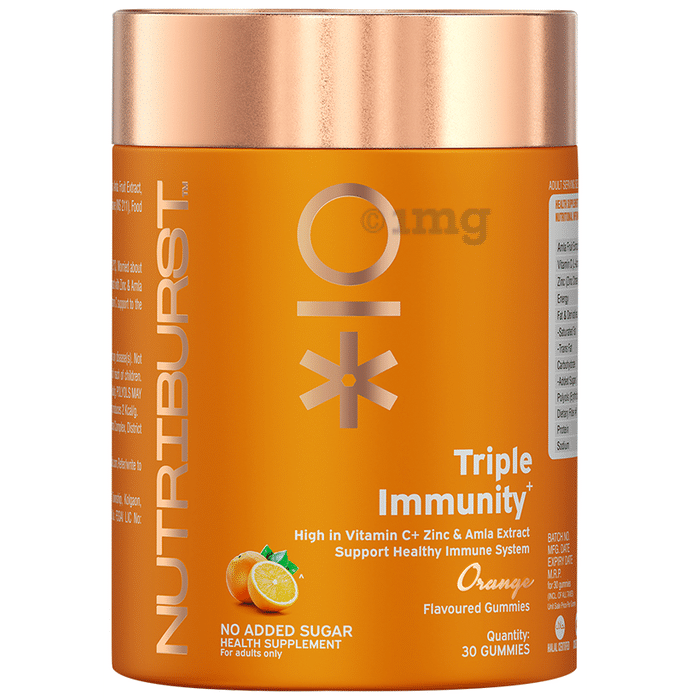 Nutriburst Triple Immunity Gummies Orange