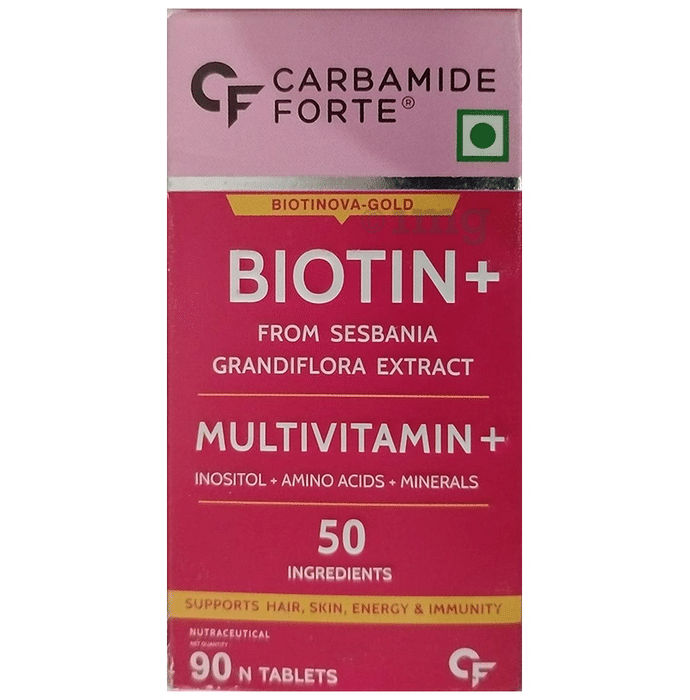 Carbamide Forte Biotin with Multivitamin for Hair, Skin, Energy & Immunity | Tablet