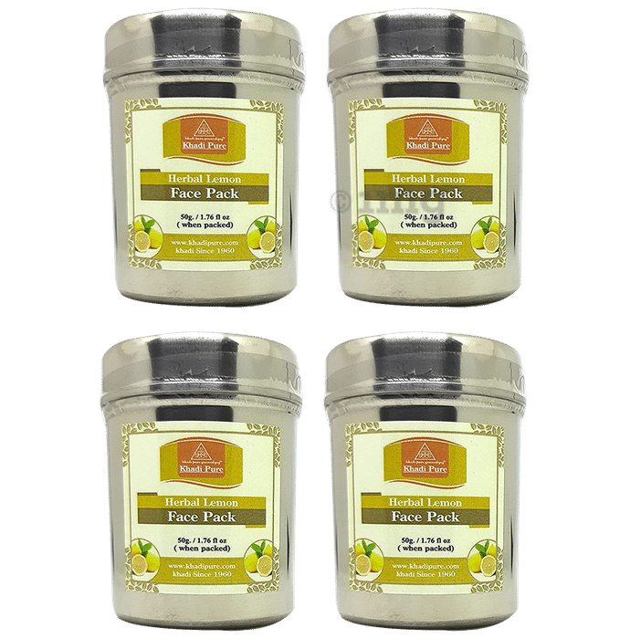 Khadi Pure Herbal Lemon Face Pack (50gm Each)