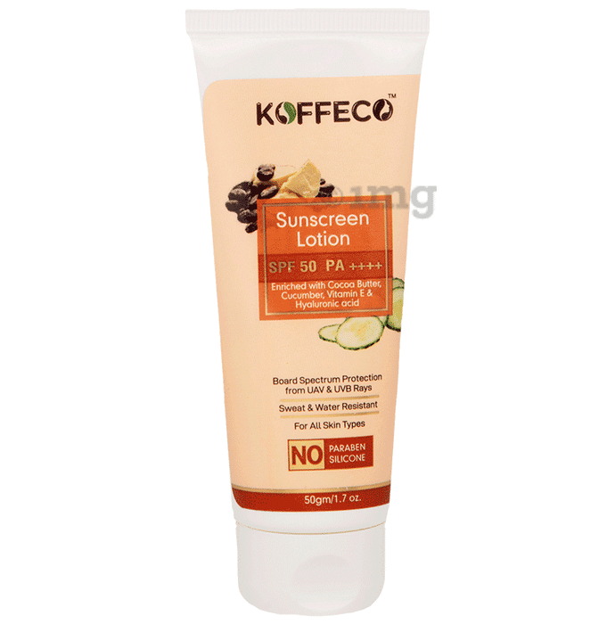 Koffeco Sunscreen SPF 50 PA++++ Lotion