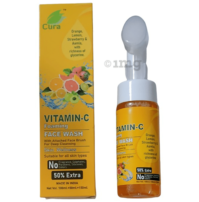 Cura Vitamin-C Foaming Face Wash