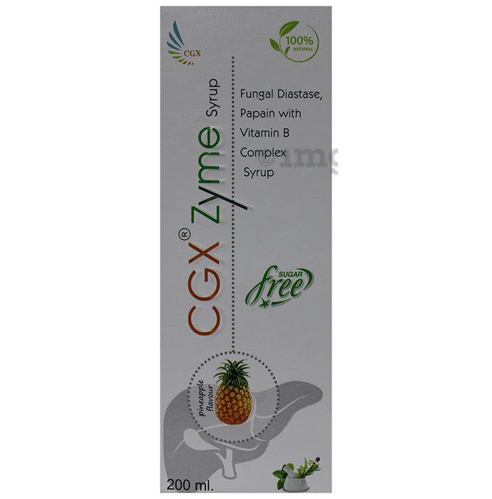 CGX Zyme Syrup Pineapple Sugar Free