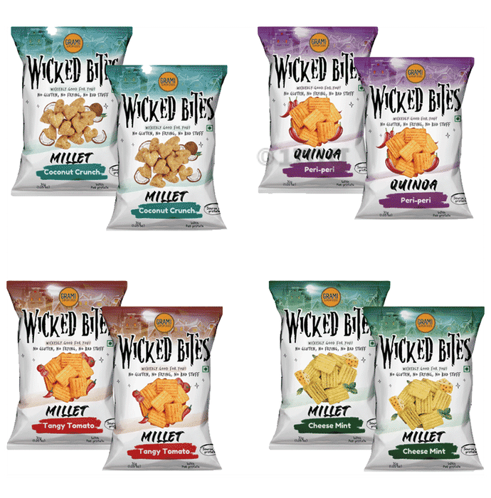 Grami Superfoods Wicked Bites Packet (30gm Each) Assorted