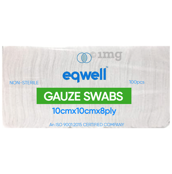Eqwell Non-Sterile Gauze Swabs 10cm x 10cm x 8ply