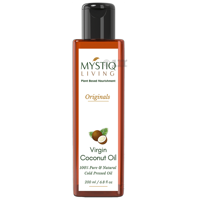 Mystiq Living Virgin Coconut Oil Cold Pressed For Hair, Face and Body Massage