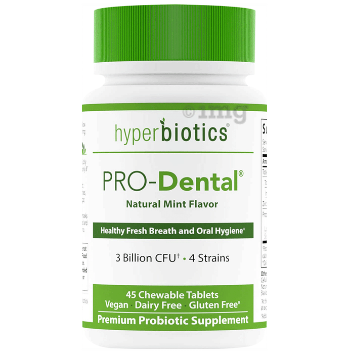 Hyperbiotics Pro-Dental Probiotics Chewable Tablet Natural Mint