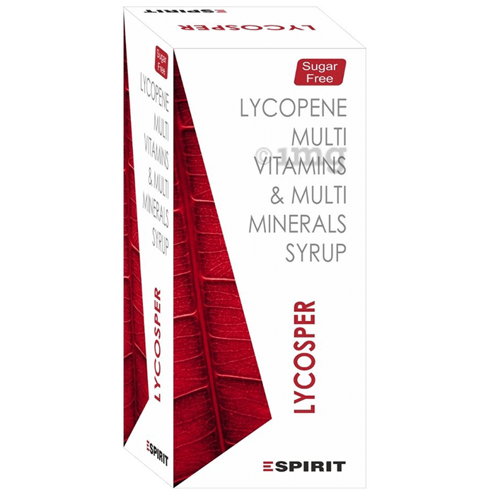 Lycosper Syrup Mix Fruit & Orange Sugar Free