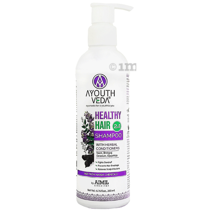 Ayouthveda Healthy Hair 2 in 1 Shampoo With Herbal Conditioners