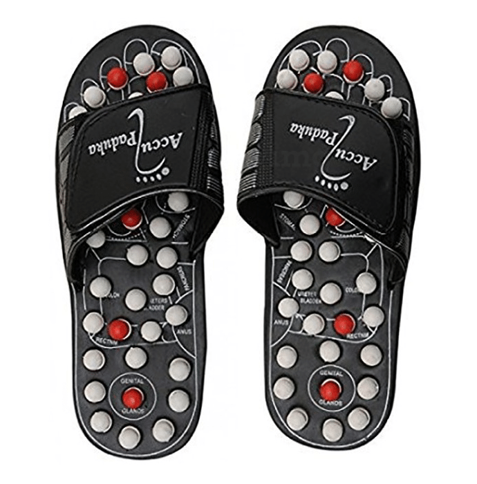 Dominion Care Spring Acupressure and Magnetic Therapy Paduka Slippers Size 10