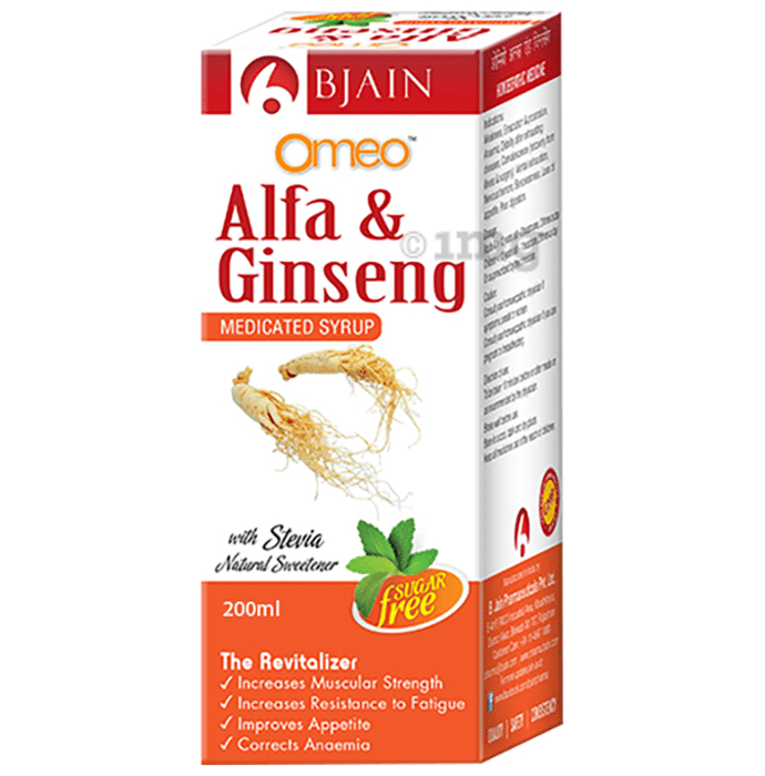 Bjain Omeo Alfa & Ginseng Sugar Free Syrup
