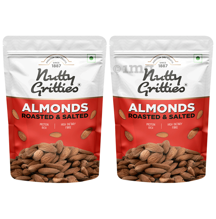 Nutty Gritties Almonds Roasted & Salted (200gm Each)