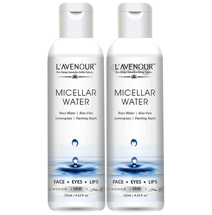 L'avenour Micellar Water for Deep Cleansing & Makeup Remover(125ml Each)
