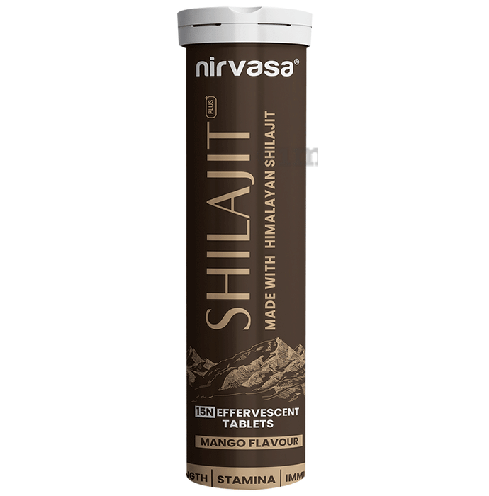 Nirvasa Shilajit Plus Effervescent Tablet Mango