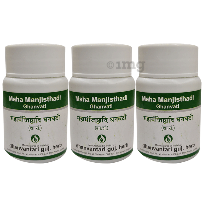 Dhanvantari Maha Manjisthadi Ghanvati (60 Each)