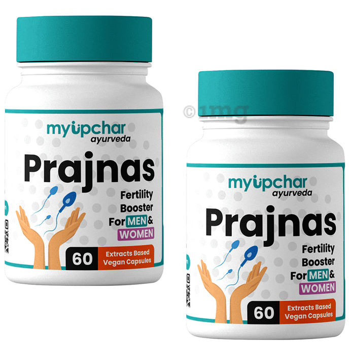 Myupchar Ayurveda Prajnas Extracts Based Vegan Capsule (60 Each)