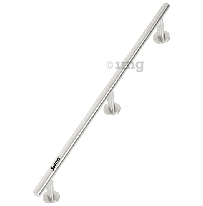 Simon's Flexy 304 Stainless Steel Grab bar for Bathroom and Toilet Safety with 3 Legs of 4.5 cm 100cm