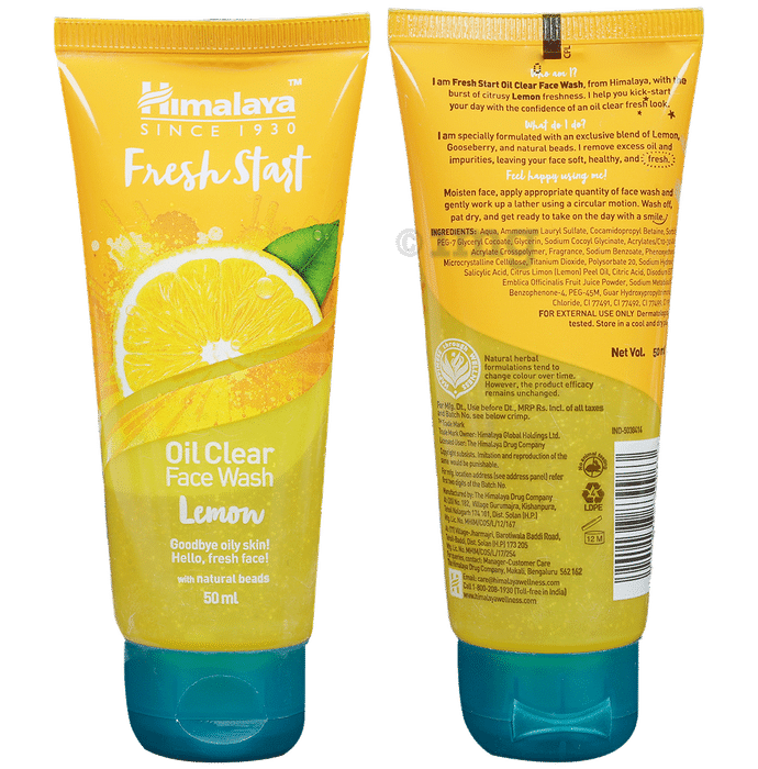 Himalaya Personal Care Fresh Start Oil Clear Lemon Face Wash