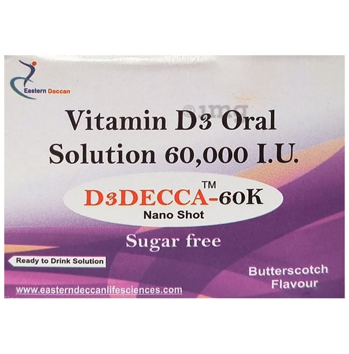 D3Decca 60K Nano Shot (5ml Each) Butterscotch Sugar Free