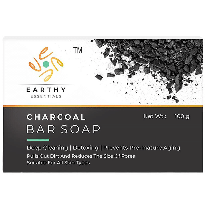 Earthy Essentials Charcoal Bar Soap (100gm Each)
