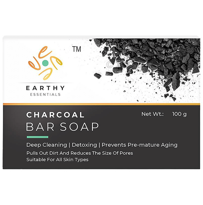 Earthy Essentials Charcoal Bar Soap (100gm Each)