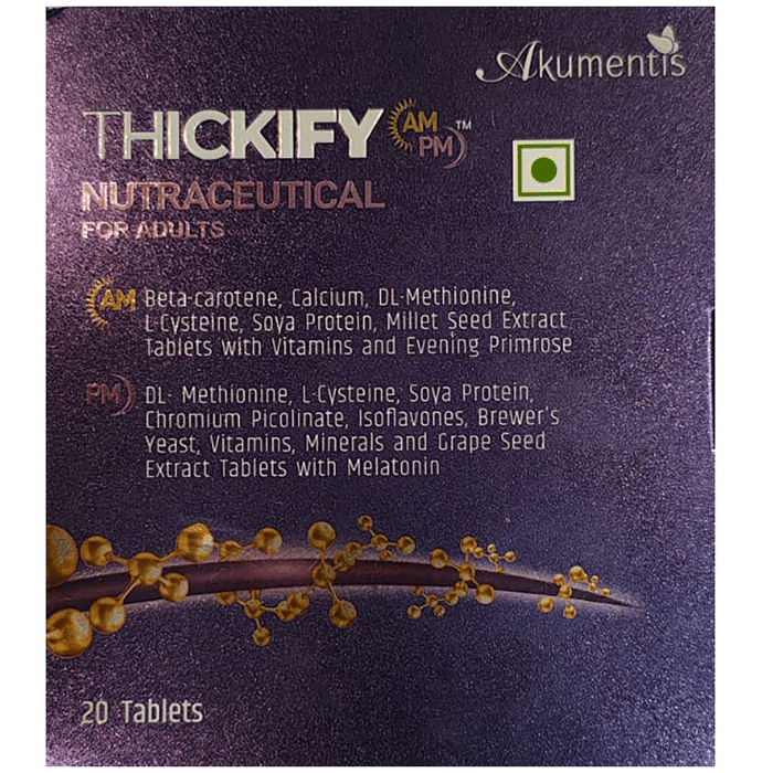 Thickify AM PM Nutraceutical Tablet for Adults