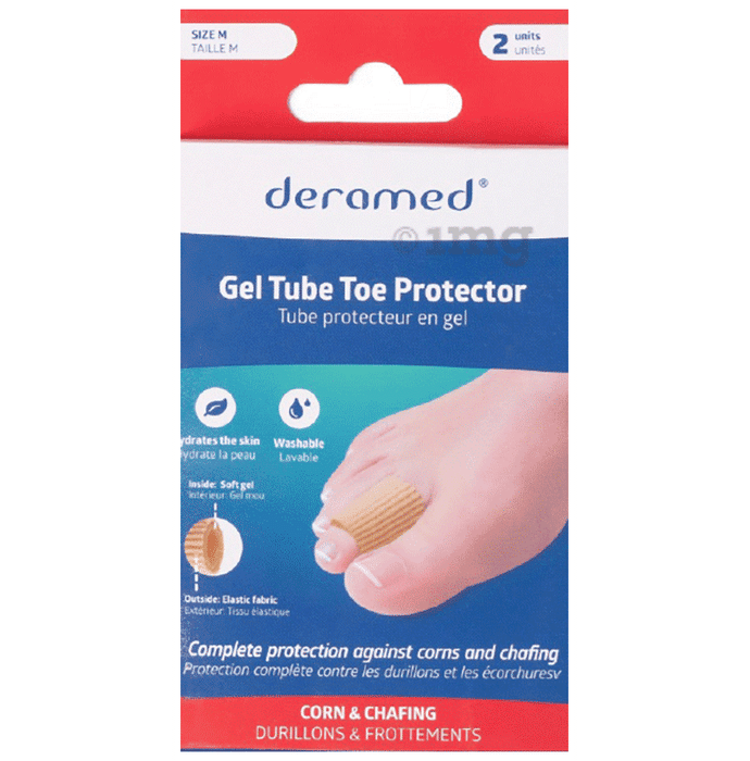 Deramed Gel Tube Toe Protector Medium Buy box of 2.0 Packs at best
