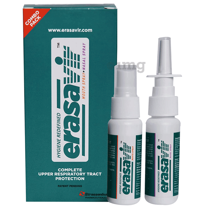 Erasavir Complete Upper Respiratory Tract Protection Mouth Spray & Nasal Spray (30ml Each)
