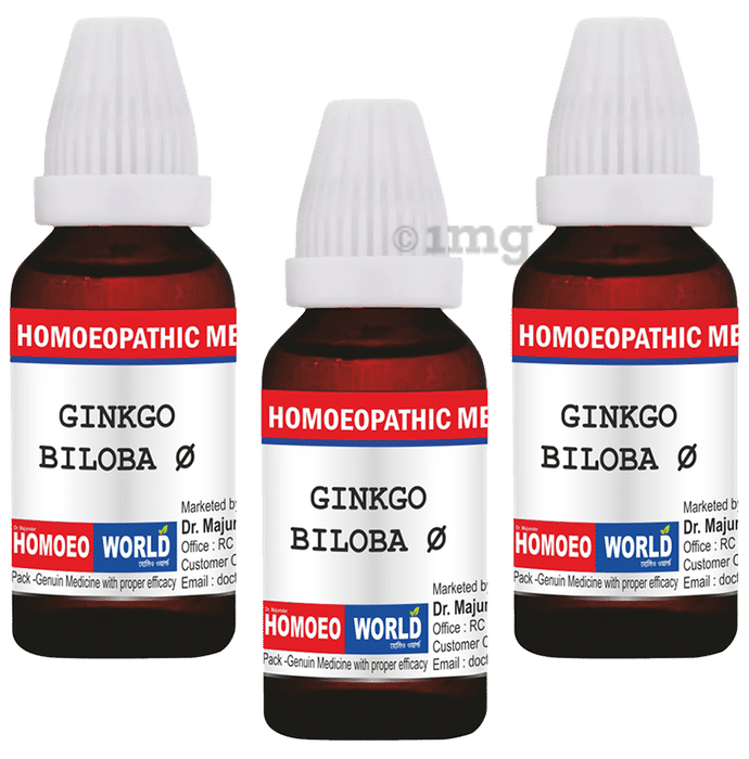 Dr. Majumder Homeo World Ginkgo Biloba Mother Tincture (30ml Each) Q