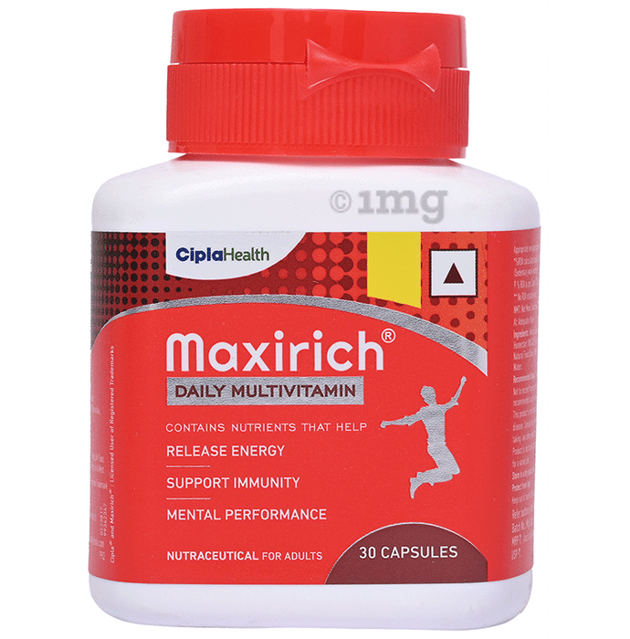 Maxirich Daily Multivitamin for Energy, Immunity & Performance | Capsule