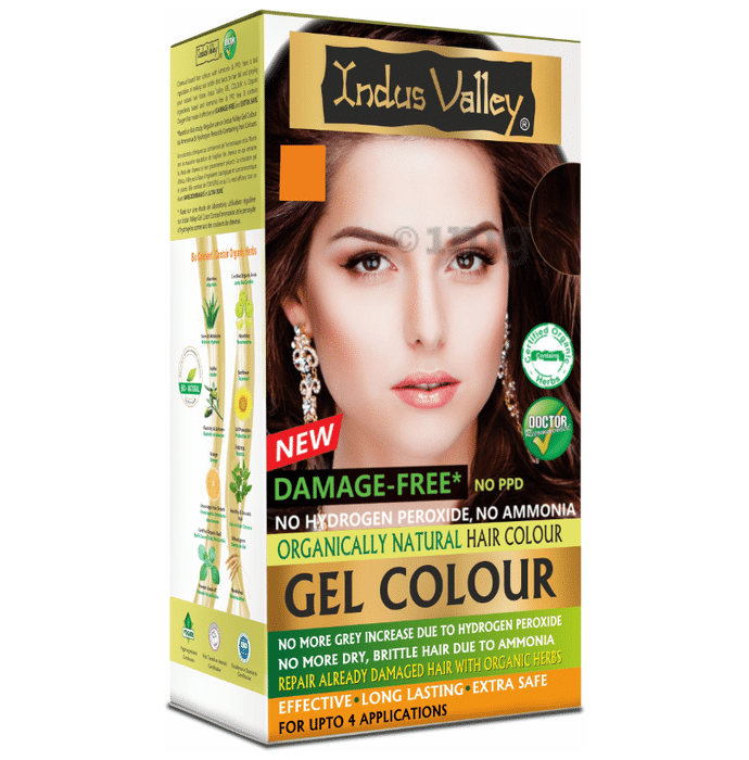 Indus Valley Organically Natural Hair Colour Gel Copper Mahogany: Buy Box  Of 220 Gm Powder At Best Price In India | 1Mg