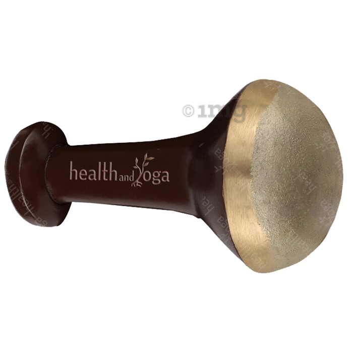 HealthAndYoga FootEase Bronze Kansa Vatki with Wooden Handle