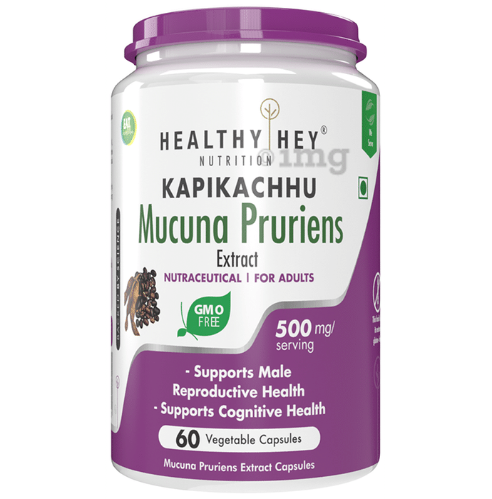 HealthyHey Nutrition Kapikachhu Mucuna Pruriens Extract Vegetable Capsule