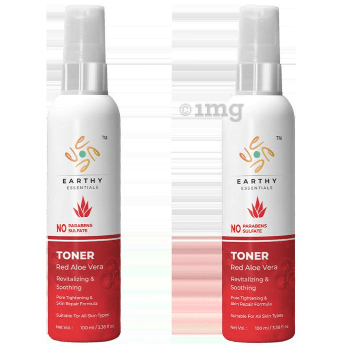 Earthy Essentials Red Aloe Vera Toner (100ml Each)