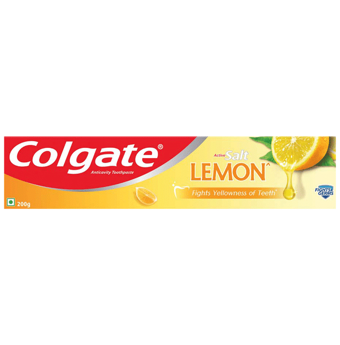 Colgate Active Salt Toothpaste | For Healthy Teeth & Gums Lemon Toothpaste