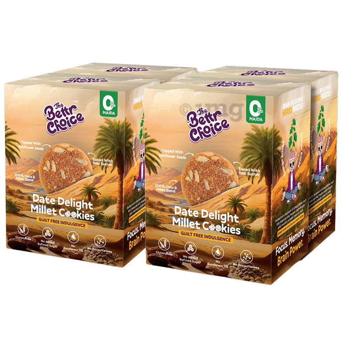 The Bettr Choice Date Delight Millet Cookies (100gm Each) Gluten Free